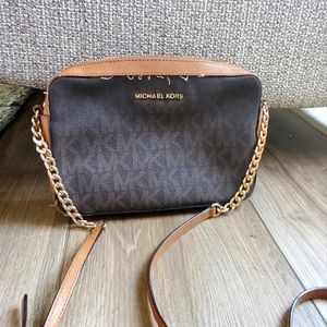 Michael kors brown crossbody bag